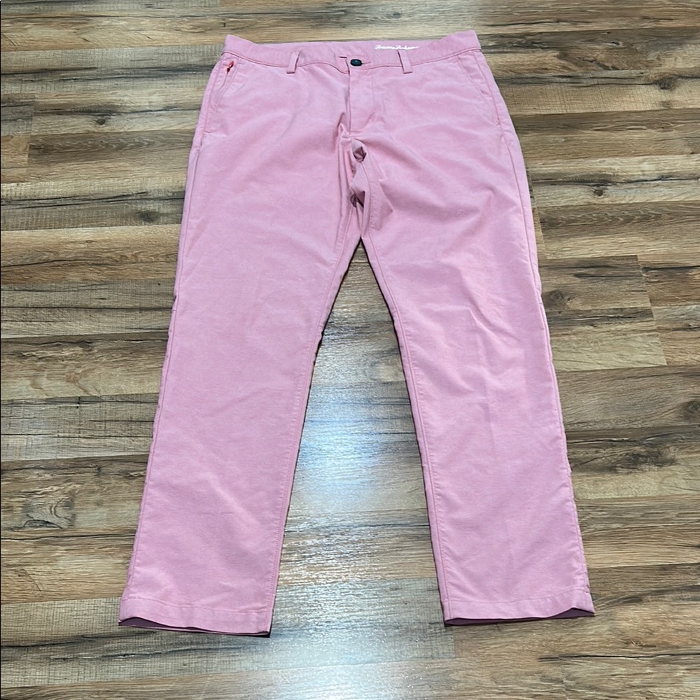 TOMMY BAHAMA MENS STRAIGHT LEG CHINO PANTS PINK Sz 32 x 32